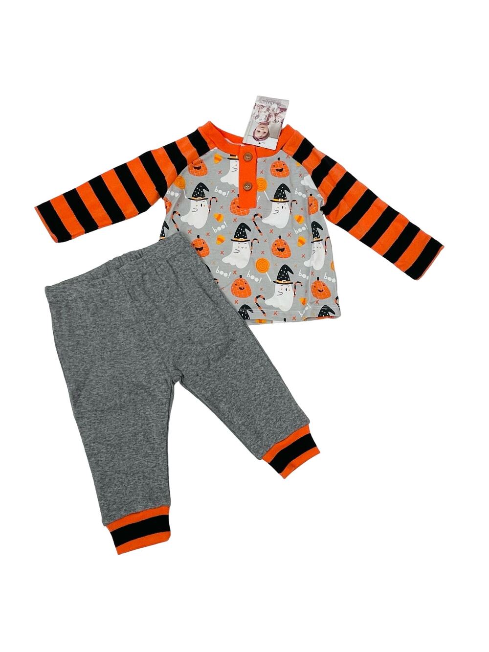 NWT Tesa Babe 12-18M Boo Pant Set